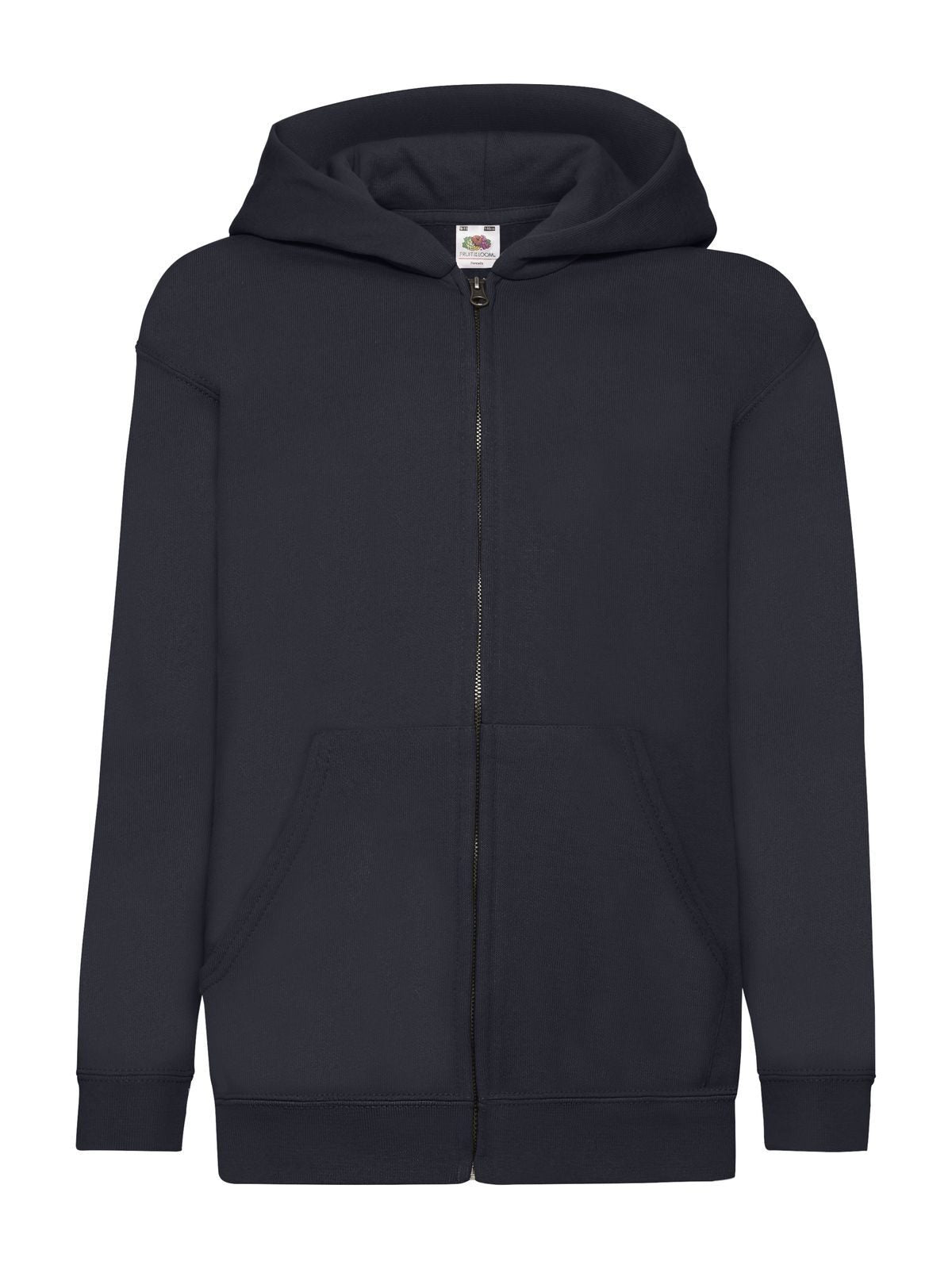 Classic Hooded Sweat Jacket Kinder Sweatshirt / Hoodie – Fruit of the Loom – Farbe deep navy – individuell veredelbar