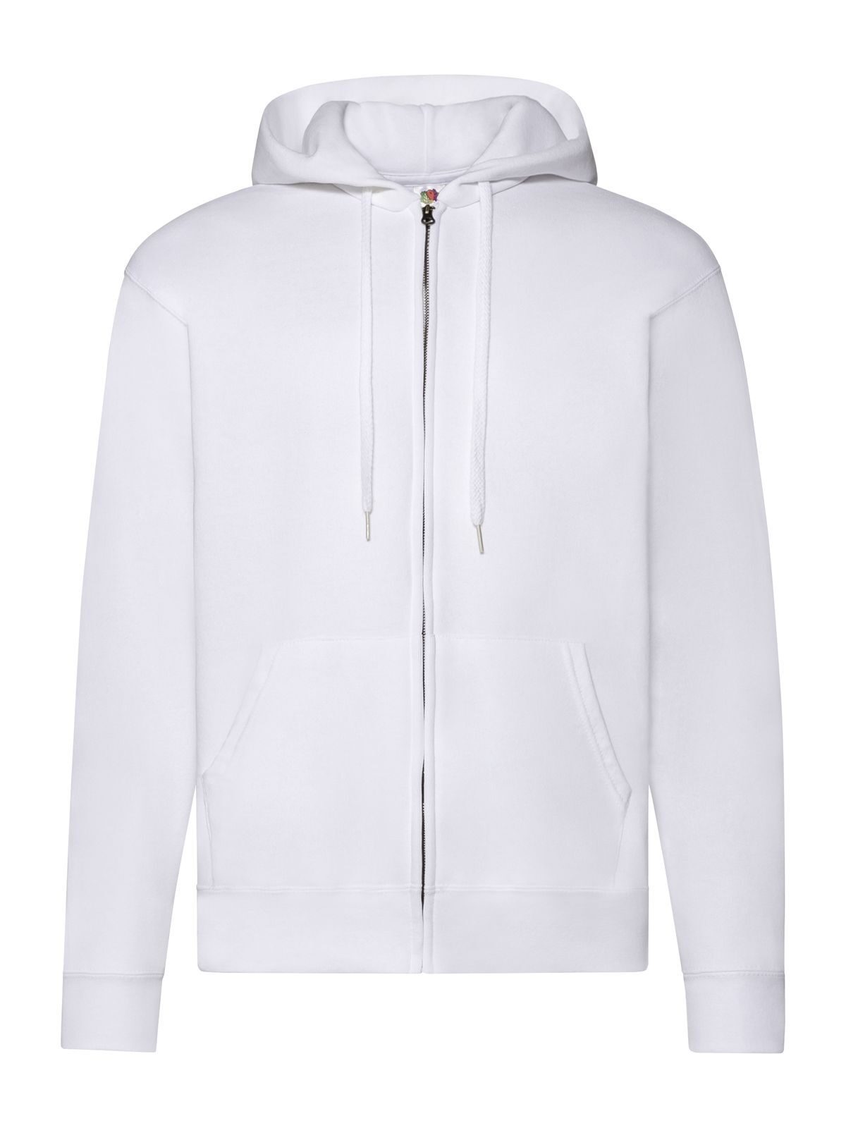 Classic Hooded Sweat Jacket Herren Sweatshirt / Hoodie – Fruit of the Loom – Farbe Weiß – individuell veredelbar