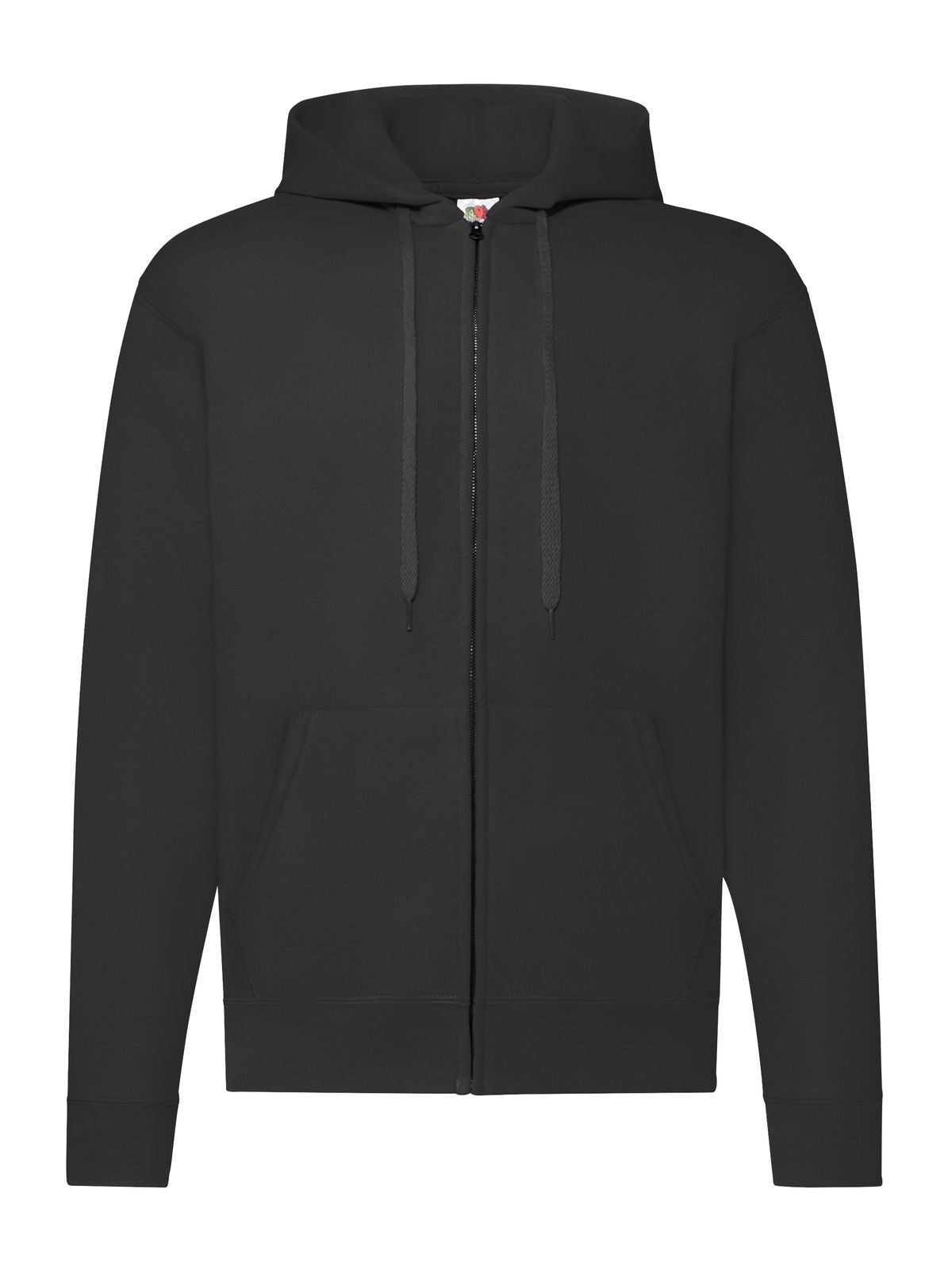 Classic Hooded Sweat Jacket Herren Sweatshirt / Hoodie – Fruit of the Loom – Farbe Schwarz – individuell veredelbar