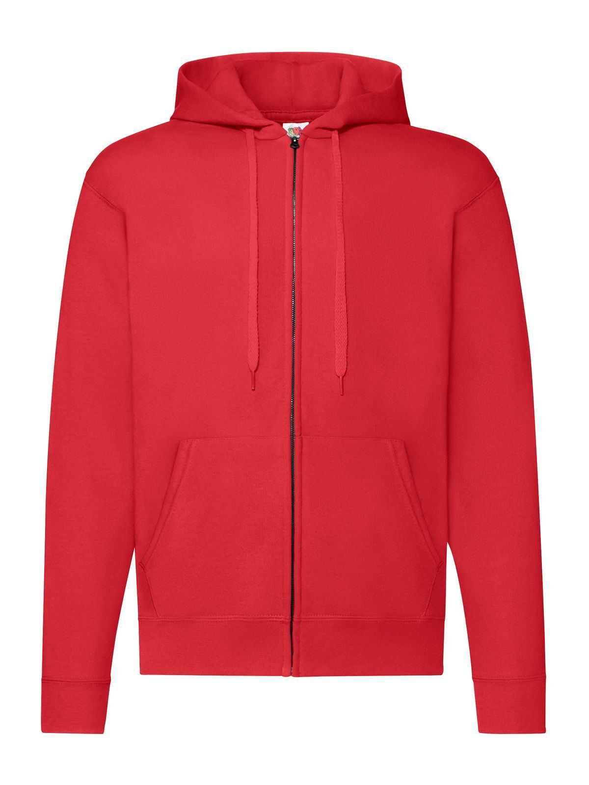 Classic Hooded Sweat Jacket Herren Sweatshirt / Hoodie – Fruit of the Loom – Farbe Rot – individuell veredelbar