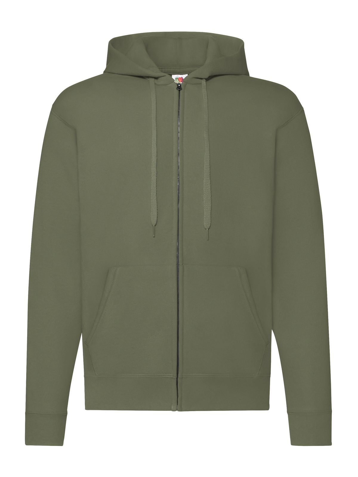 Classic Hooded Sweat Jacket Herren Sweatshirt / Hoodie – Fruit of the Loom – Farbe classic olive – individuell veredelbar