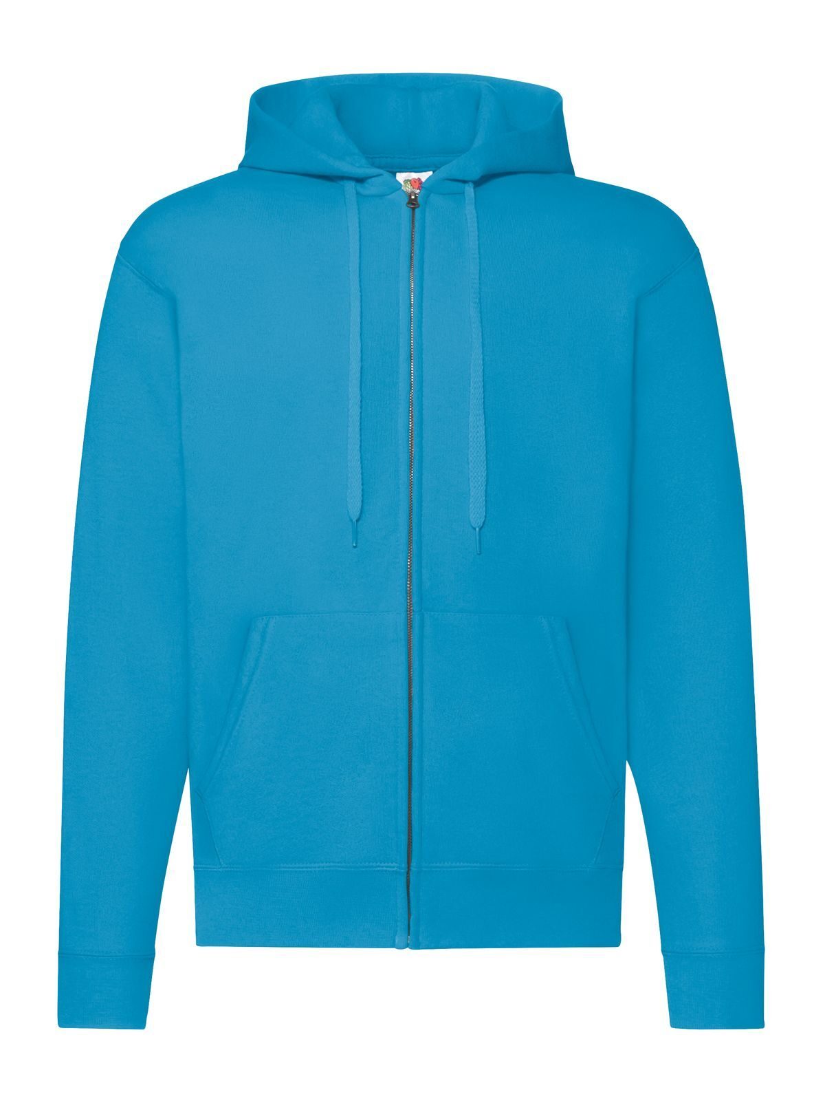 Classic Hooded Sweat Jacket Herren Sweatshirt / Hoodie – Fruit of the Loom – Farbe azure blue – individuell veredelbar