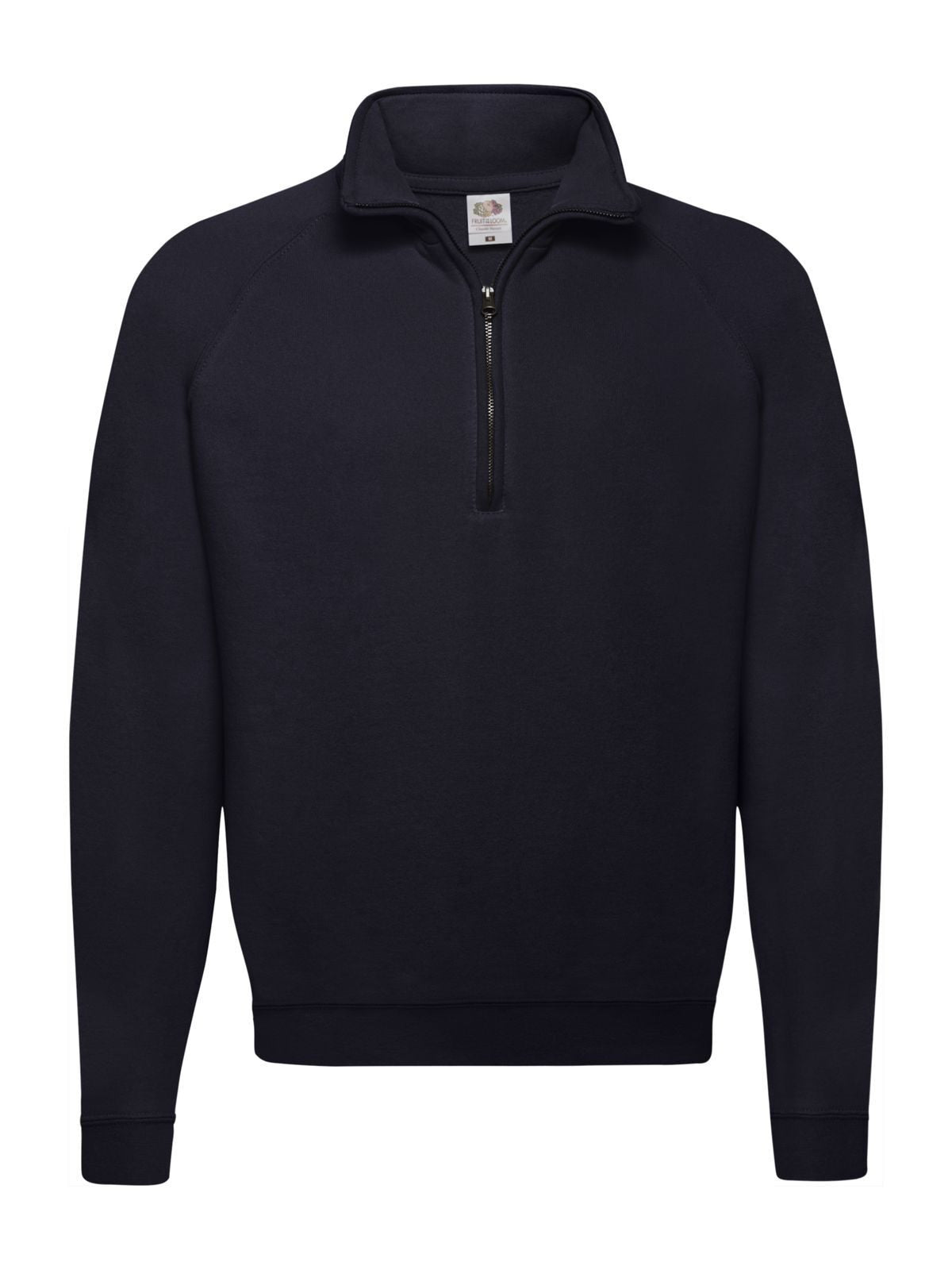 Classic Zip Neck Sweat Herren Sweatshirt / Hoodie – Fruit of the Loom – Farbe deep navy – individuell veredelbar