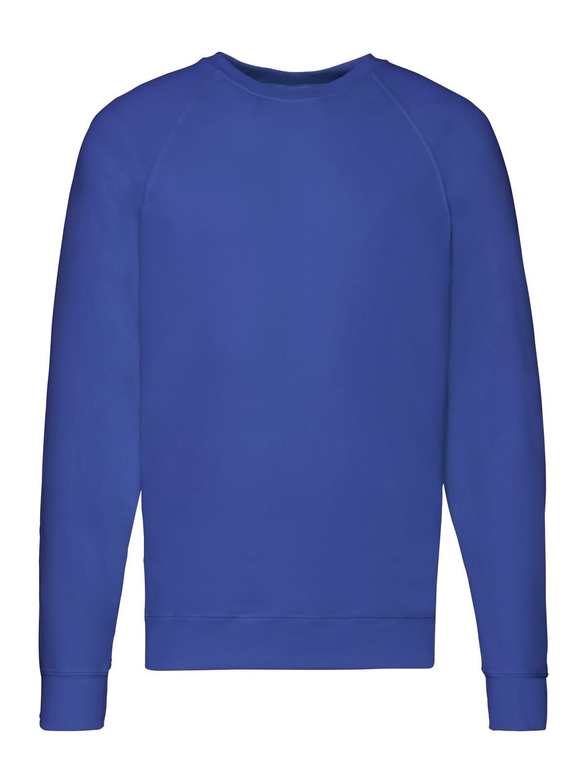 Lightweight Raglan Sweat Sweatshirt / Hoodie – Fruit of the Loom – Farbe Royalblau – individuell veredelbar