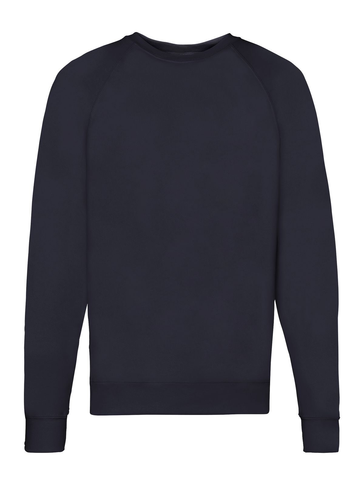 Lightweight Raglan Sweat Sweatshirt / Hoodie – Fruit of the Loom – Farbe deep navy – individuell veredelbar