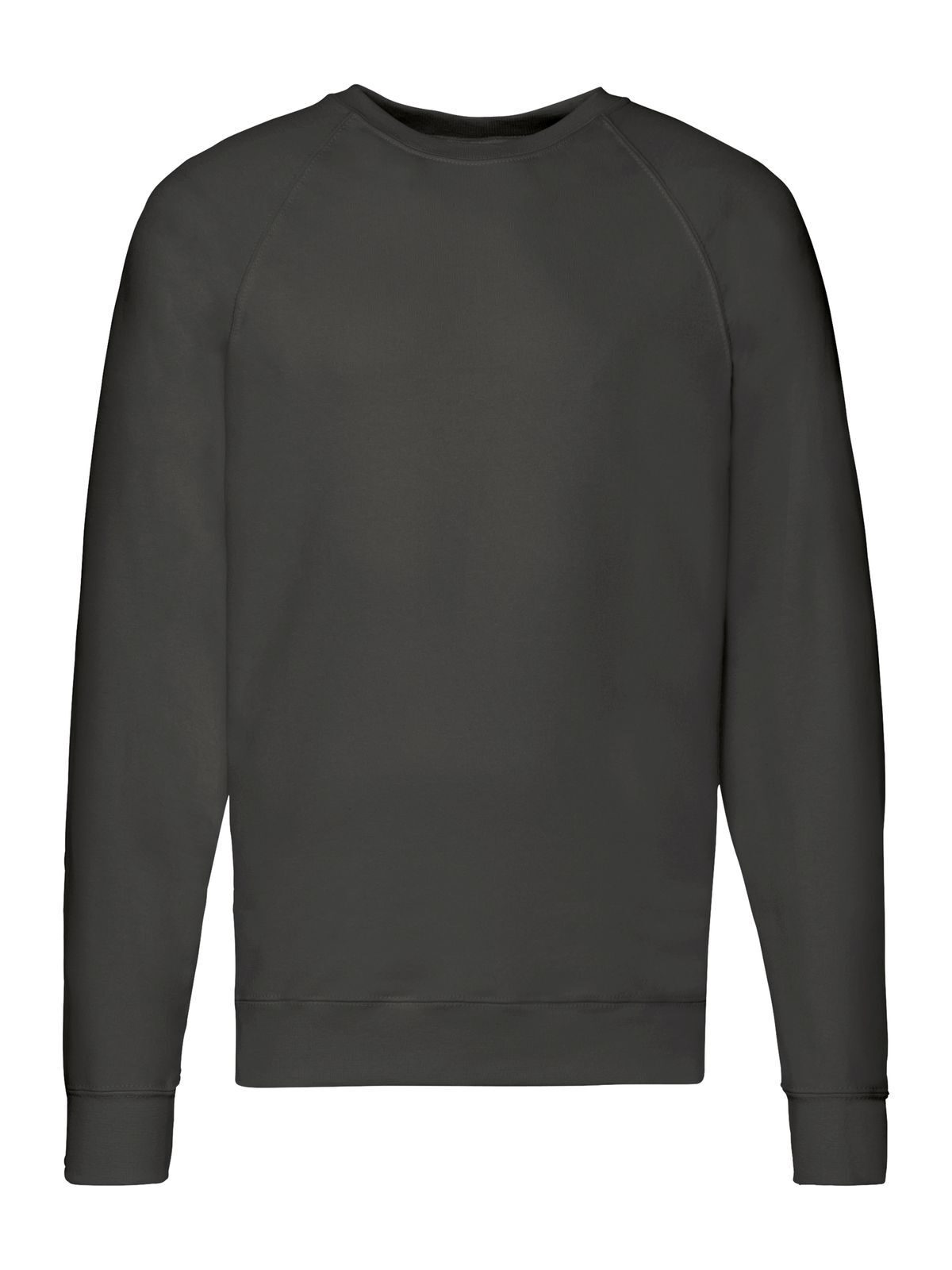 Lightweight Raglan Sweat Sweatshirt / Hoodie – Fruit of the Loom – Farbe light graphite – individuell veredelbar
