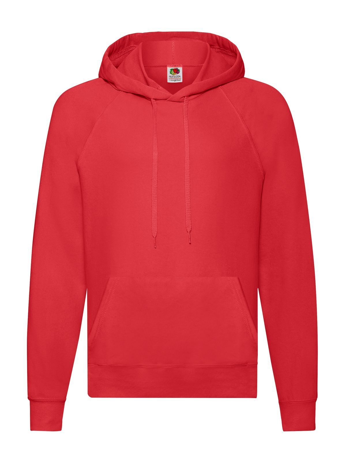 Lightweight Hooded Sweat Sweatshirt / Hoodie – Fruit of the Loom – Farbe Rot – individuell veredelbar