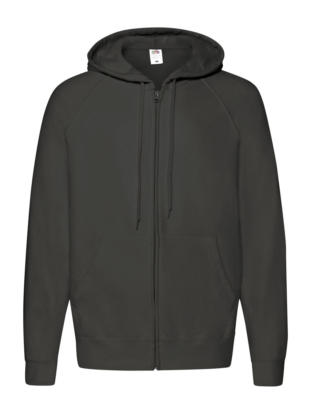 Lightweight Hooded Sweat Jacket Sweatshirt / Hoodie – Fruit of the Loom – Farbe light graphite – individuell veredelbar