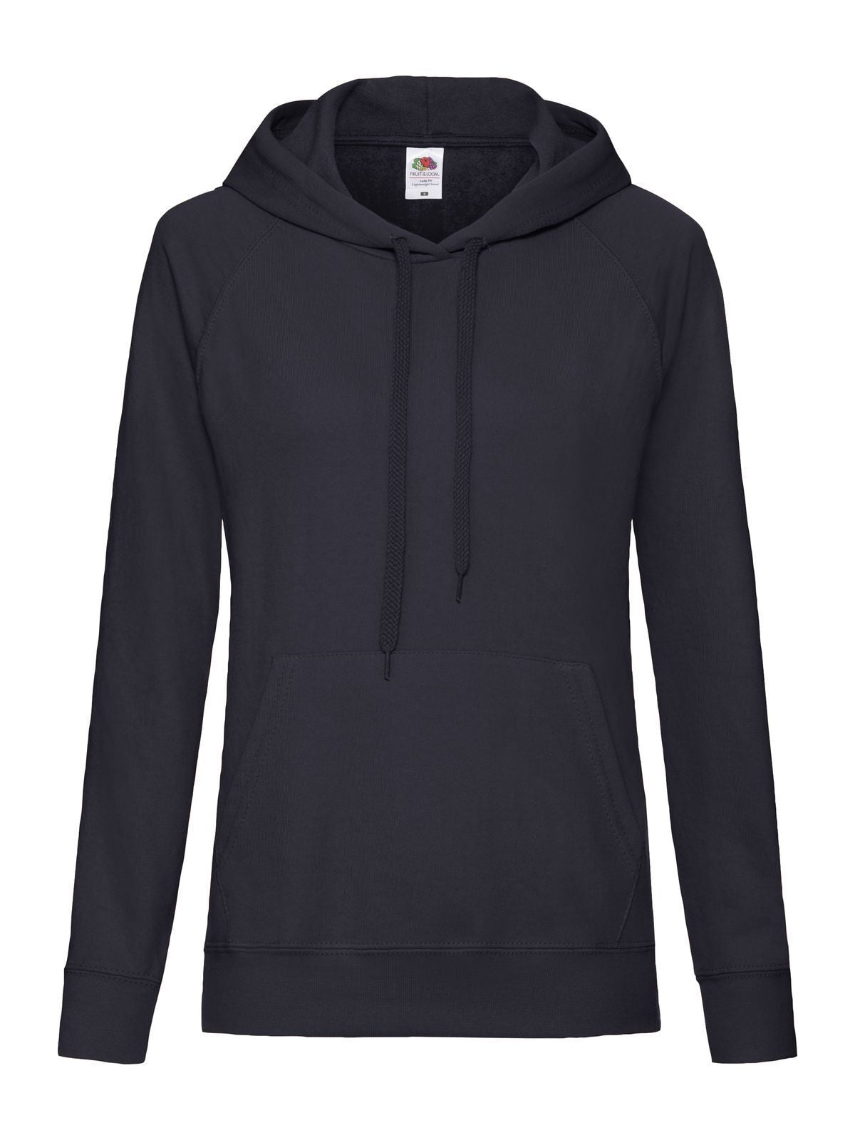Lightweight Hooded Sweat Damen Sweatshirt / Hoodie – Fruit of the Loom – Farbe deep navy – individuell veredelbar