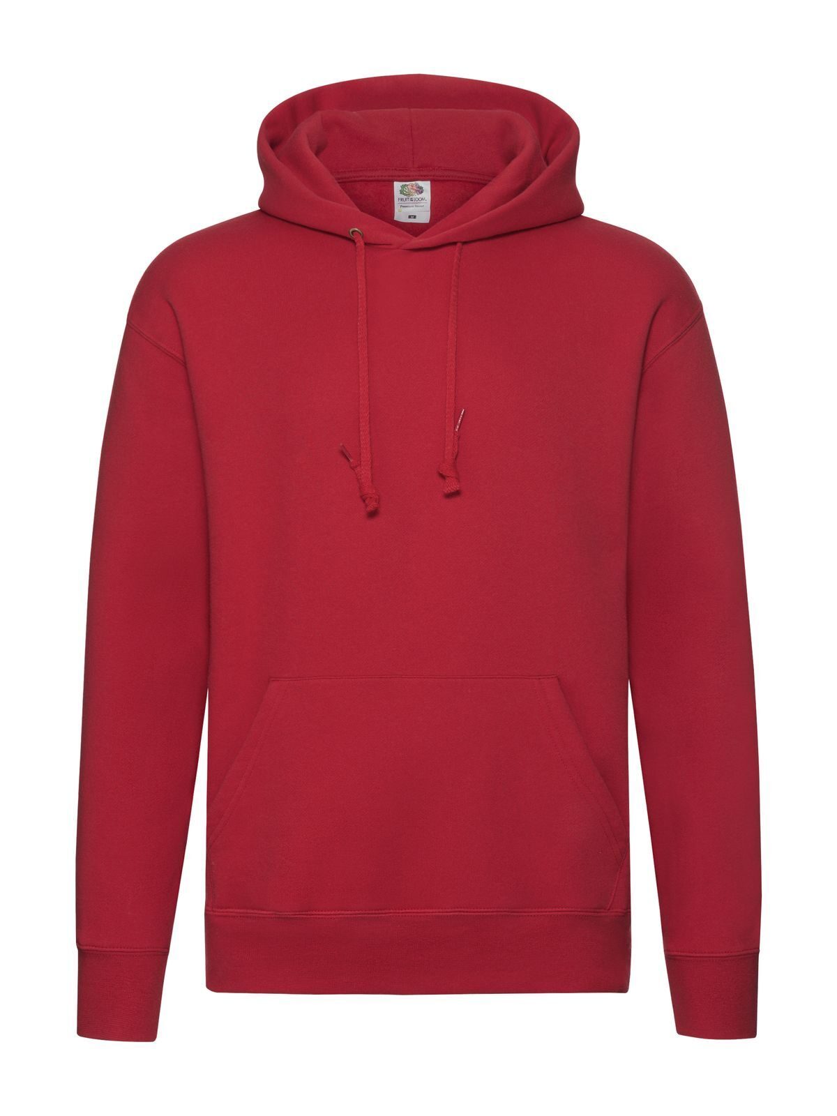 Premium Hooded Sweat Herren Sweatshirt / Hoodie – Fruit of the Loom – Farbe Rot – individuell veredelbar