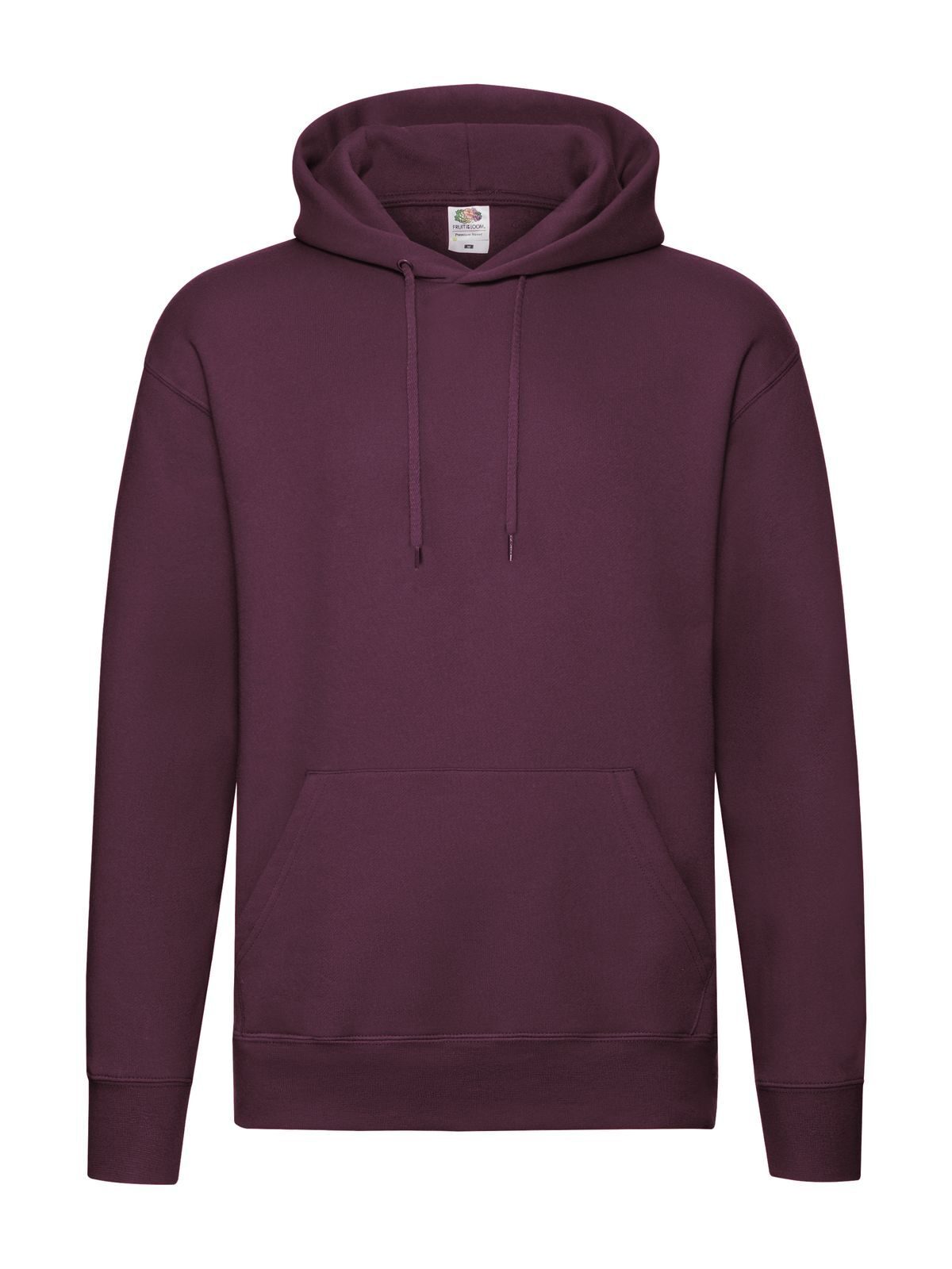 Premium Hooded Sweat Herren Sweatshirt / Hoodie – Fruit of the Loom – Farbe Burgundy – individuell veredelbar