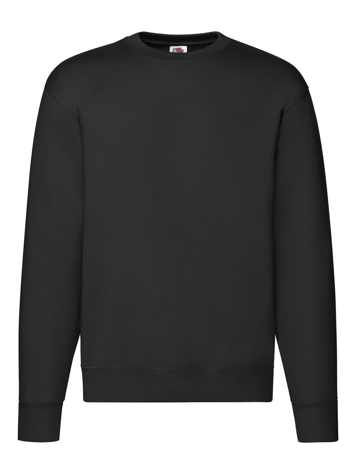 Premium Set-In Sweat Herren Sweatshirt / Hoodie – Fruit of the Loom – Farbe Schwarz – individuell veredelbar