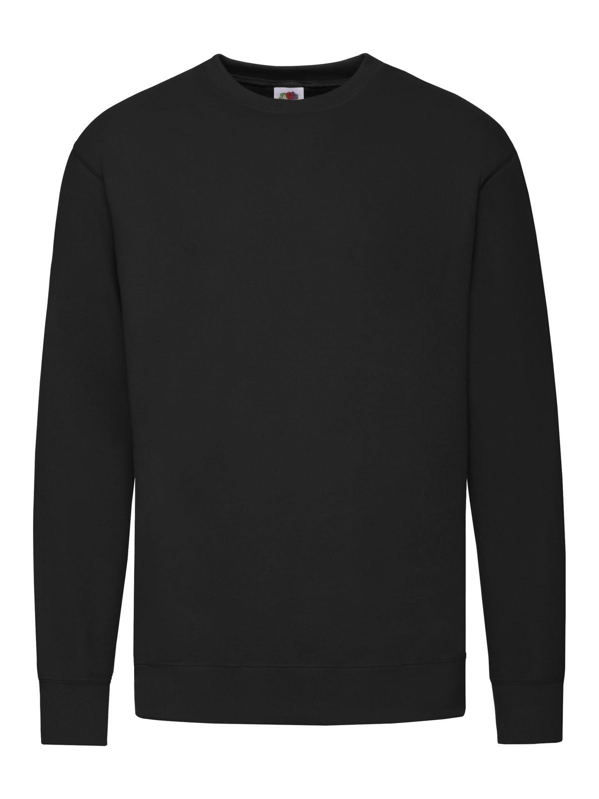 Lightweight Set-In Sweat Sweatshirt / Hoodie – Fruit of the Loom – Farbe Schwarz – individuell veredelbar