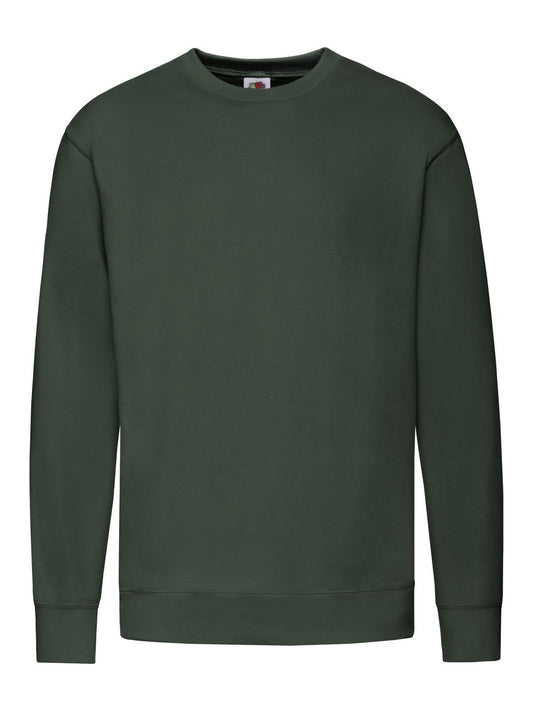 Lightweight Set-In Sweat Sweatshirt / Hoodie – Fruit of the Loom – Farbe bottle green – individuell veredelbar