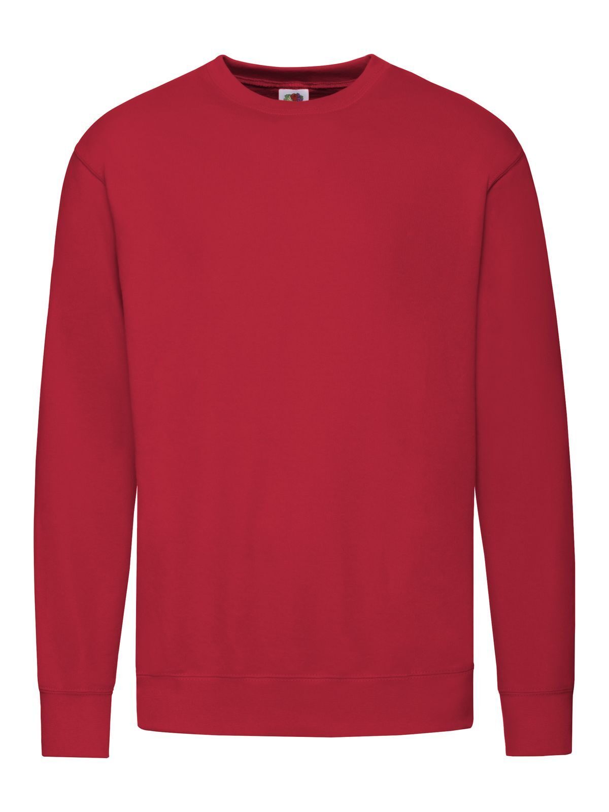 Lightweight Set-In Sweat Sweatshirt / Hoodie – Fruit of the Loom – Farbe Rot – individuell veredelbar