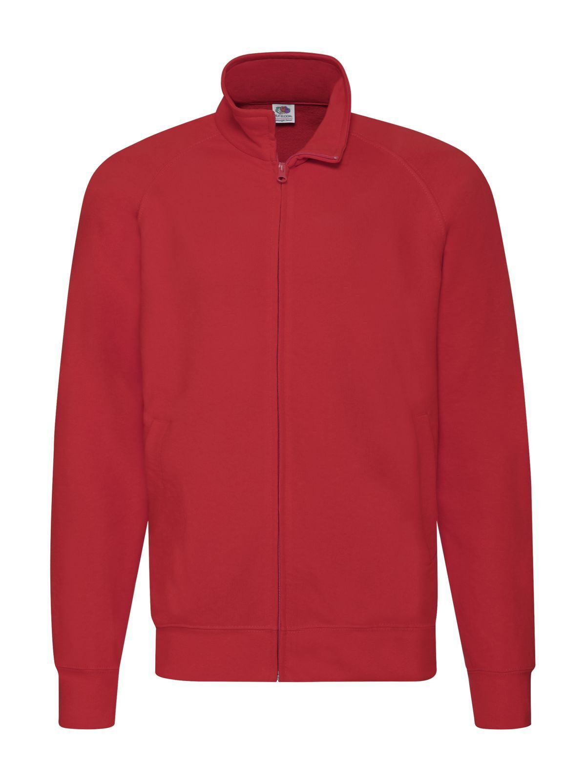 Lightweight Sweat Jacket Sweatshirt / Hoodie – Fruit of the Loom – Farbe Rot – individuell veredelbar