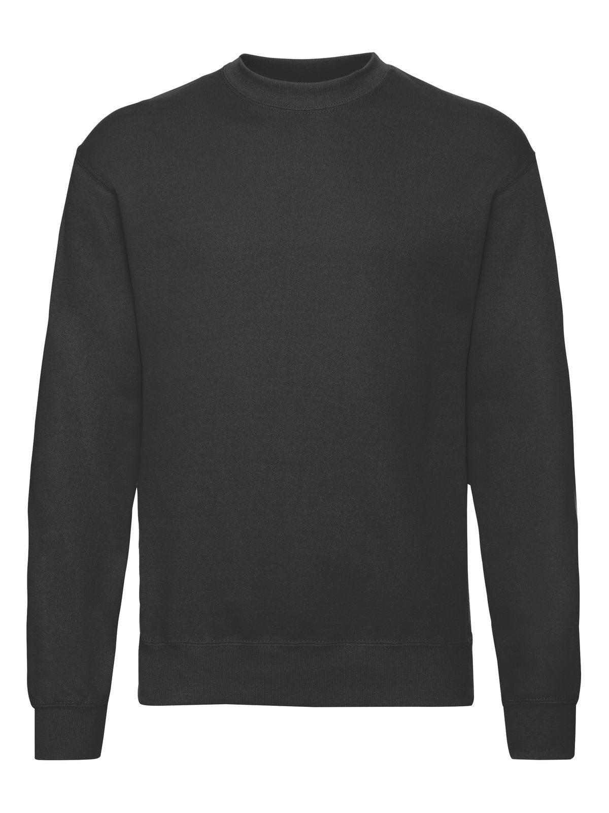 Classic Set-In Sweat Herren Sweatshirt / Hoodie – Fruit of the Loom – Farbe Schwarz – individuell veredelbar