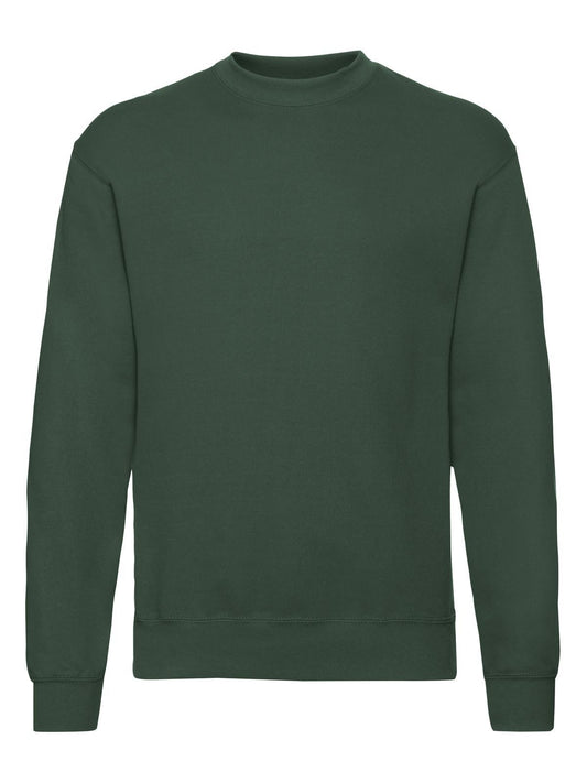 Classic Set-In Sweat Herren Sweatshirt / Hoodie – Fruit of the Loom – Farbe bottle green – individuell veredelbar