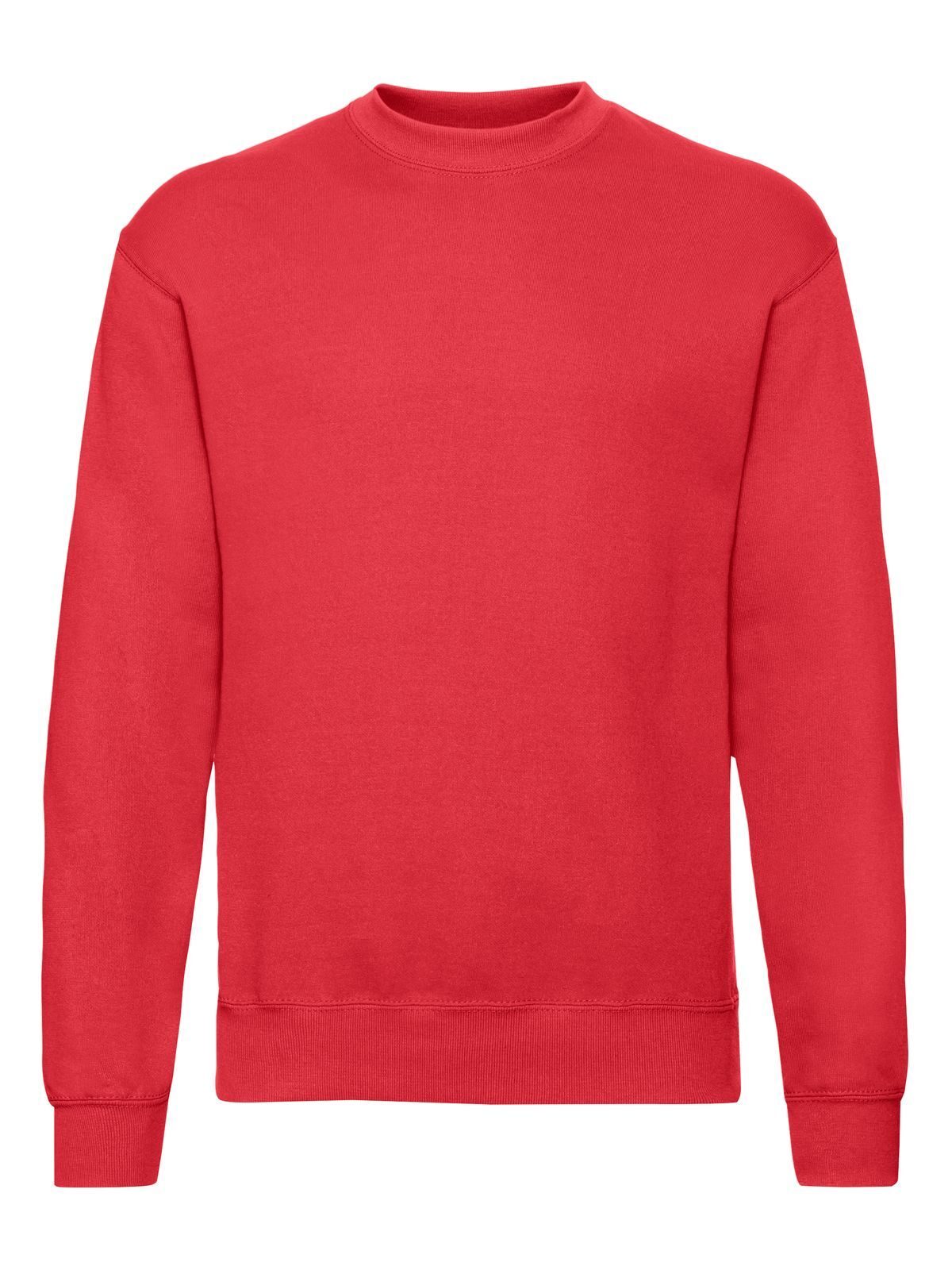 Classic Set-In Sweat Herren Sweatshirt / Hoodie – Fruit of the Loom – Farbe Rot – individuell veredelbar