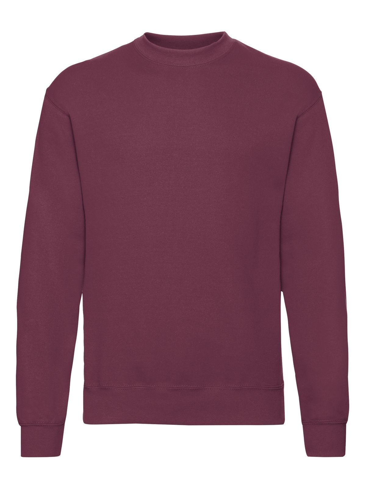Classic Set-In Sweat Herren Sweatshirt / Hoodie – Fruit of the Loom – Farbe Burgundy – individuell veredelbar