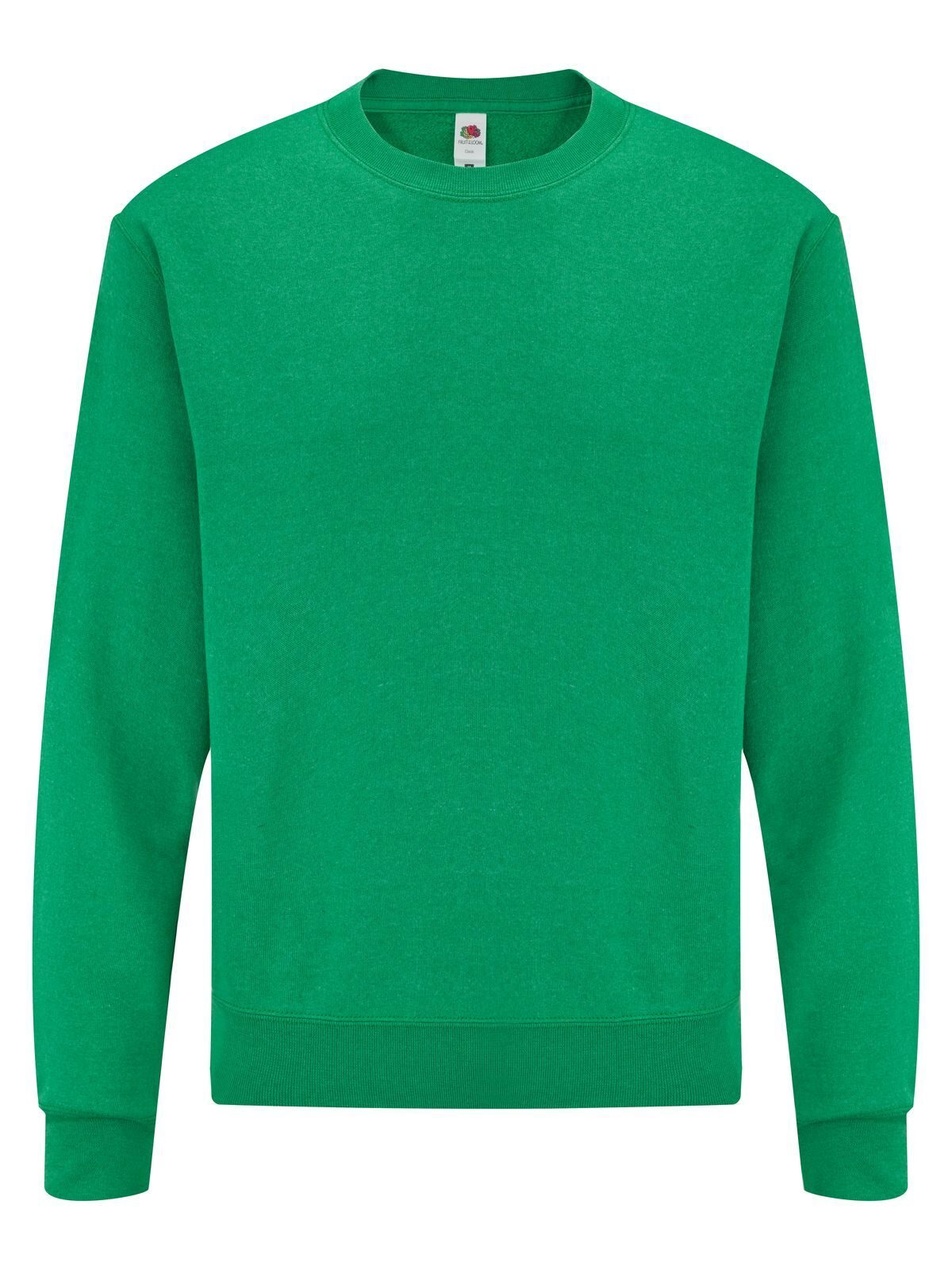 Classic Set-In Sweat Herren Sweatshirt / Hoodie – Fruit of the Loom – Farbe retro heather green – individuell veredelbar