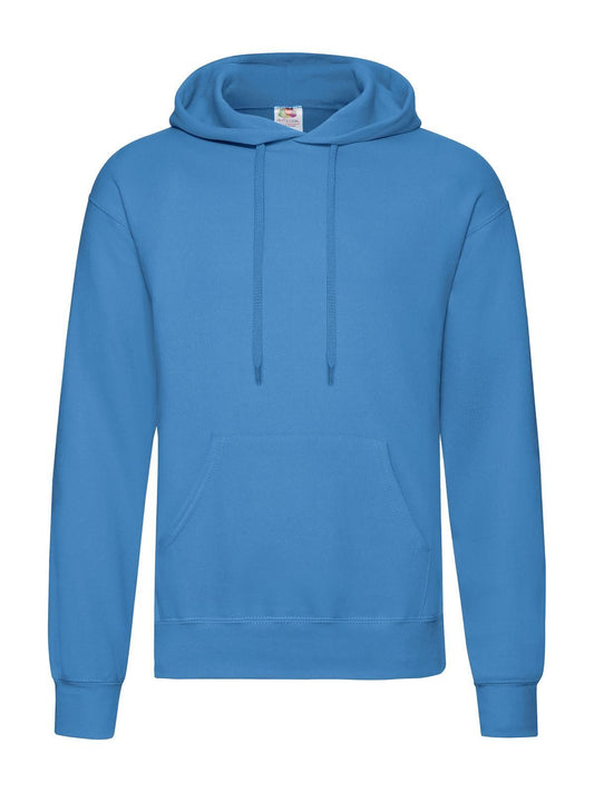 Classic Hooded Sweat Sweatshirt / Hoodie – Fruit of the Loom – Farbe azure blue – individuell veredelbar