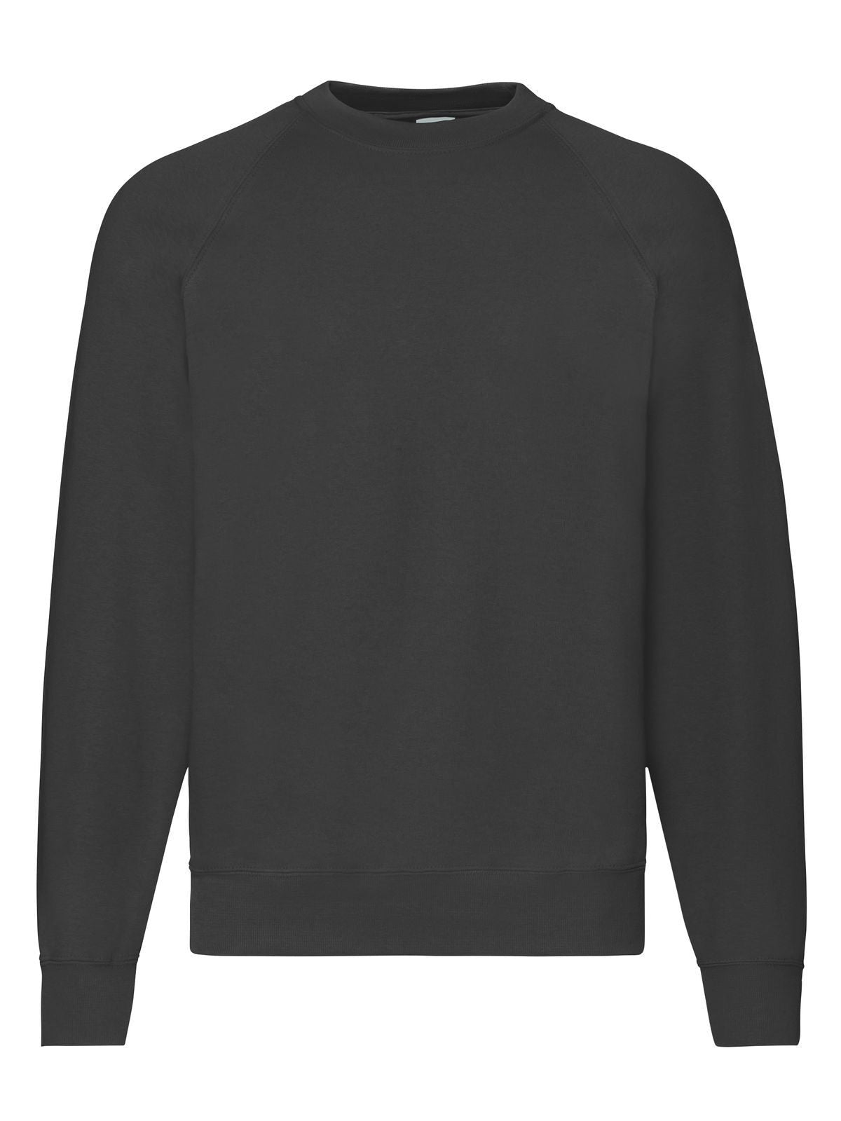 Classic Raglan Sweat Herren Sweatshirt / Hoodie – Fruit of the Loom – Farbe Schwarz – individuell veredelbar