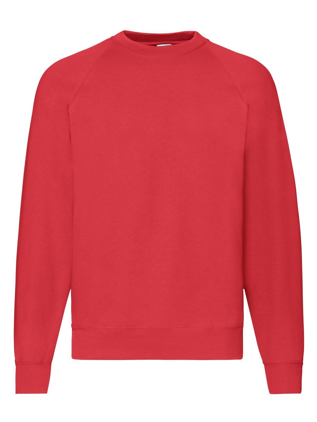 Classic Raglan Sweat Herren Sweatshirt / Hoodie – Fruit of the Loom – Farbe Rot – individuell veredelbar