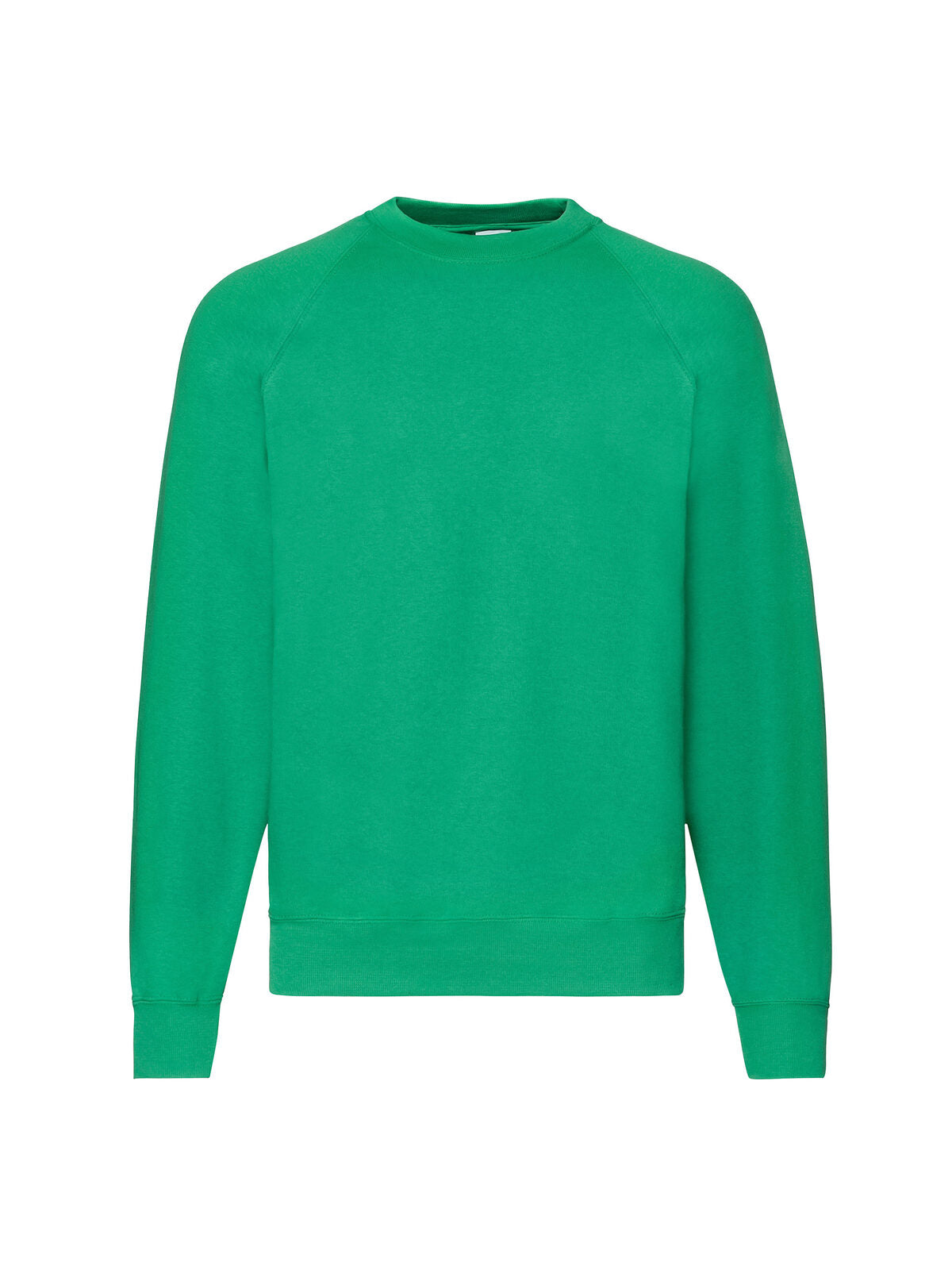 Classic Raglan Sweat Herren Sweatshirt / Hoodie – Fruit of the Loom – Farbe Kellygrün – individuell veredelbar