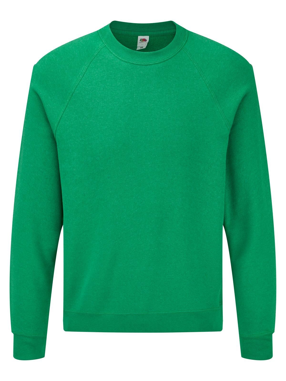 Classic Raglan Sweat Herren Sweatshirt / Hoodie – Fruit of the Loom – Farbe retro heather green – individuell veredelbar
