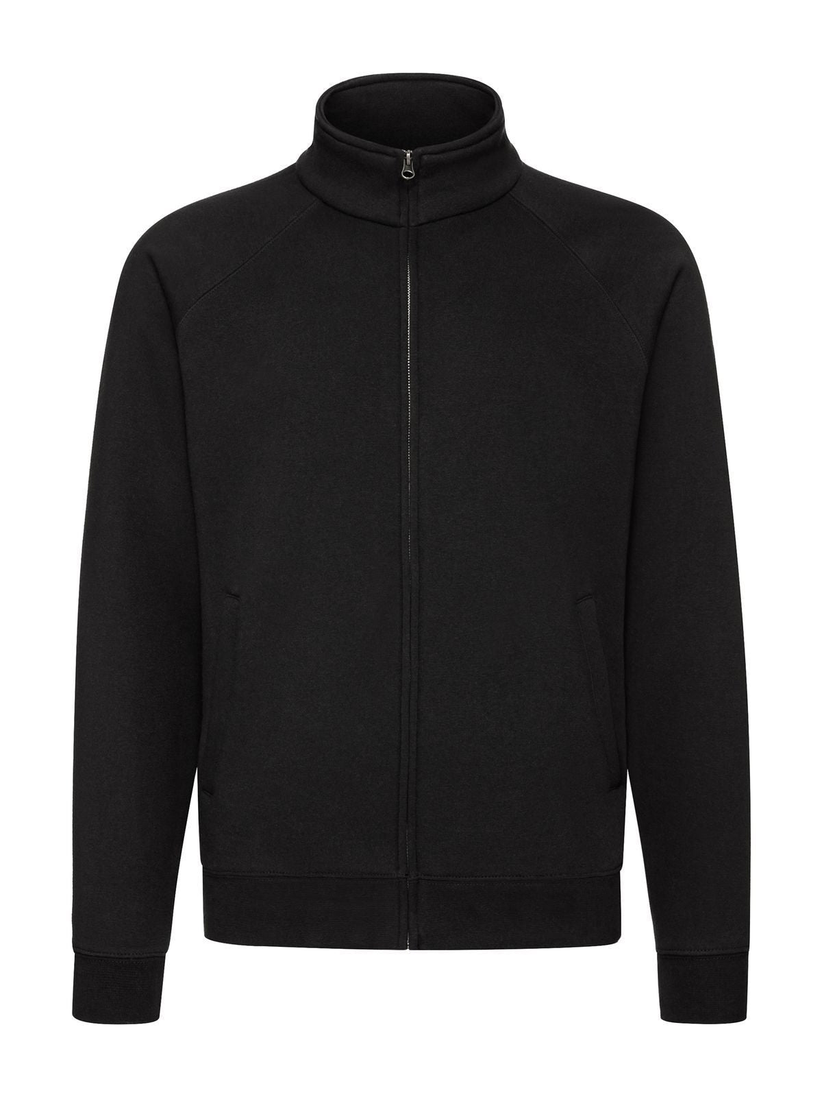 Premium Sweat Jacket Herren Sweatshirt / Hoodie – Fruit of the Loom – Farbe Schwarz – individuell veredelbar