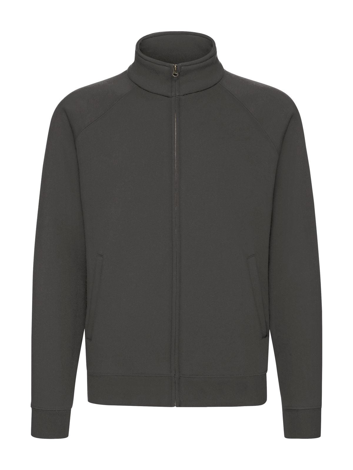 Premium Sweat Jacket Herren Sweatshirt / Hoodie – Fruit of the Loom – Farbe light graphite – individuell veredelbar