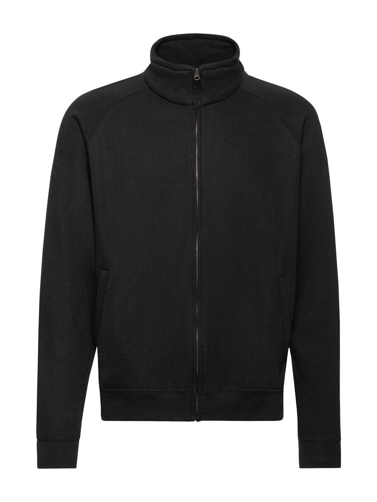 Classic Sweat Jacket Herren Sweatshirt / Hoodie – Fruit of the Loom – Farbe Schwarz – individuell veredelbar