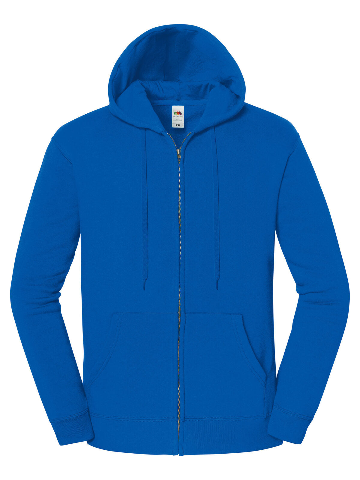 Iconic Premium Hooded Sweat Jacket Herren Sweatshirt / Hoodie – Fruit of the Loom – Farbe Royalblau – individuell veredelbar