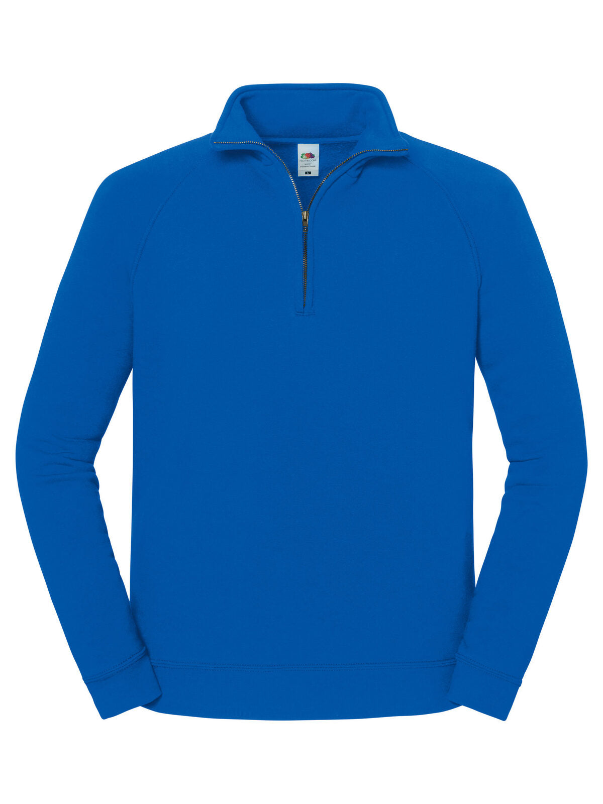 Iconic Premium Zip Neck Sweat Herren Sweatshirt / Hoodie – Fruit of the Loom – Farbe Royalblau – individuell veredelbar