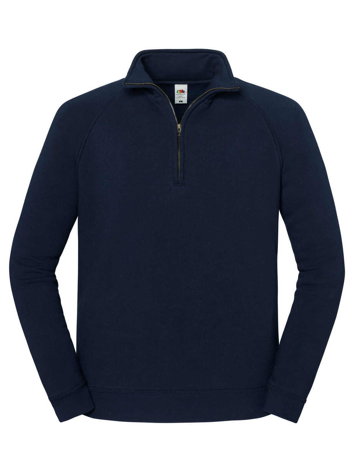 Iconic Premium Zip Neck Sweat Herren Sweatshirt / Hoodie – Fruit of the Loom – Farbe deep navy – individuell veredelbar