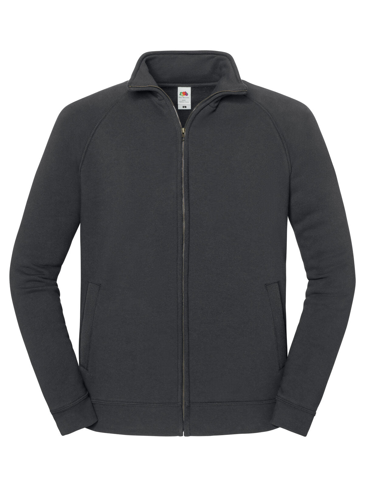 Iconic Premium Sweat Jacket Damen Sweatshirt / Hoodie – Fruit of the Loom – Farbe light graphite – individuell veredelbar