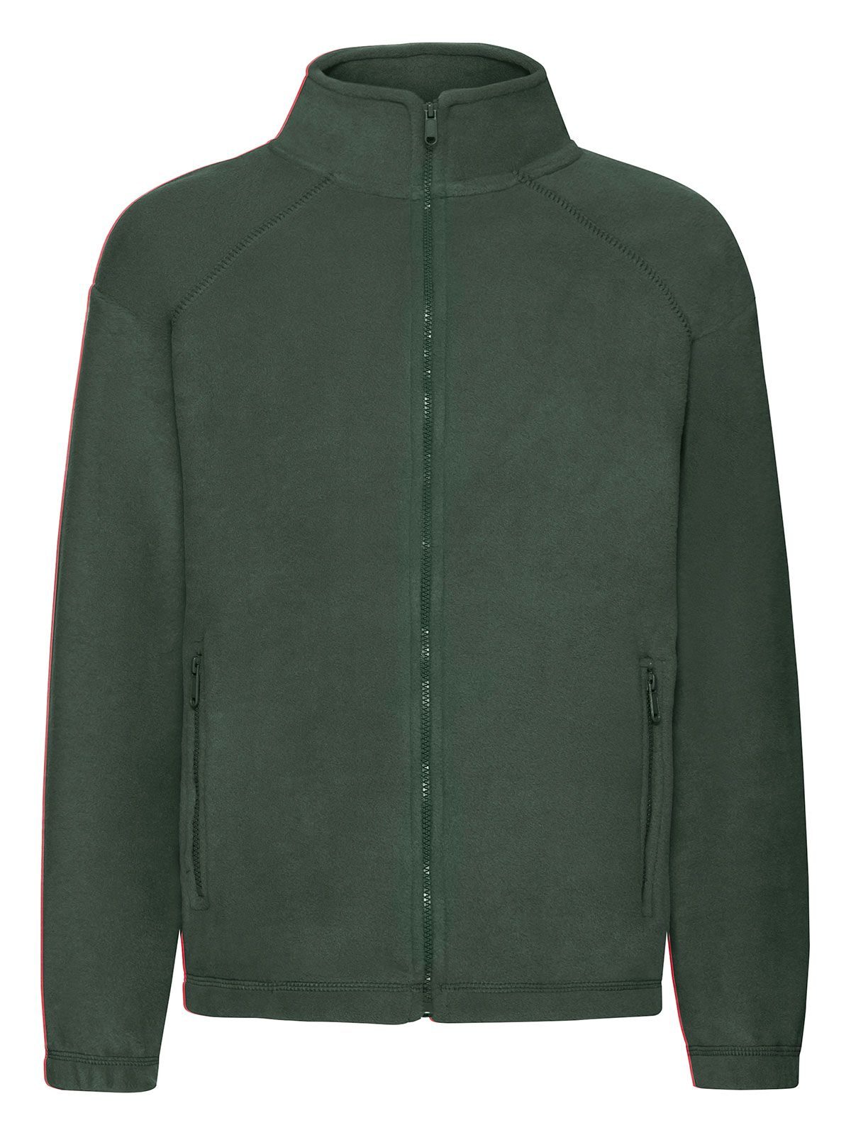 Full Zip Fleece Kinder – Fruit of the Loom – Farbe bottle green – individuell veredelbar