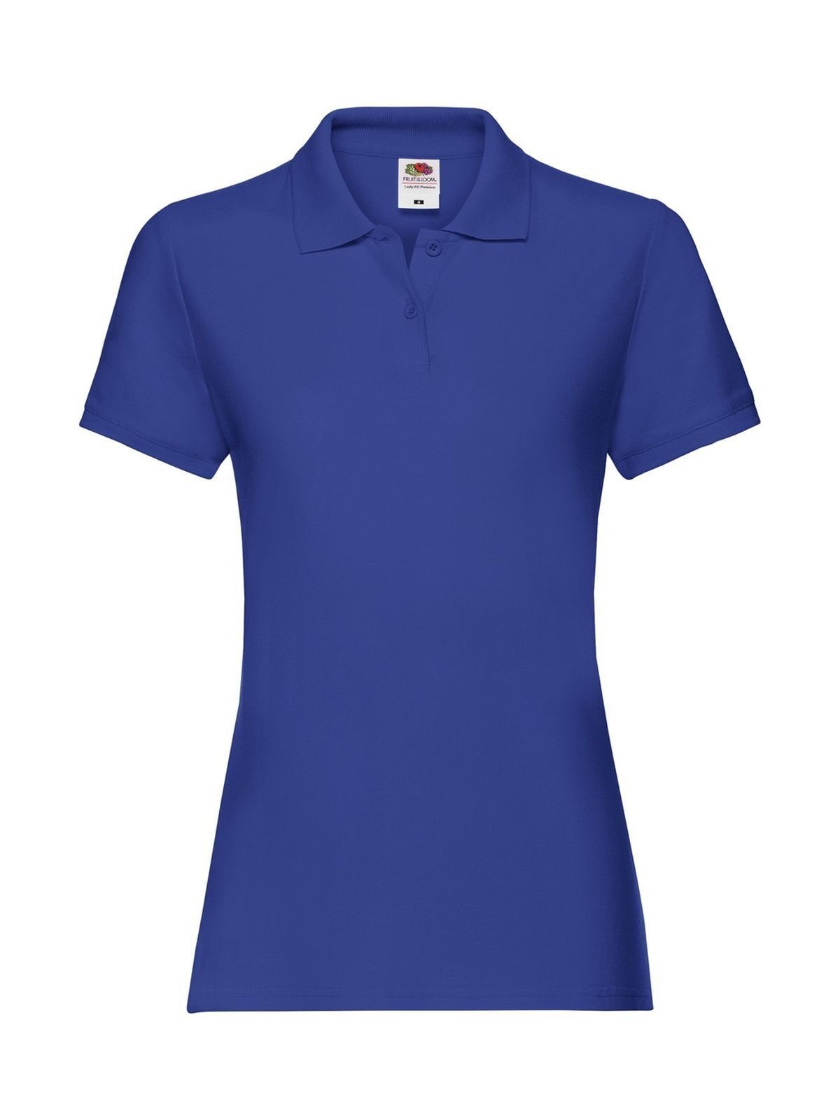 Premium Polo Damen Poloshirt – Fruit of the Loom – Farbe Royalblau – individuell veredelbar