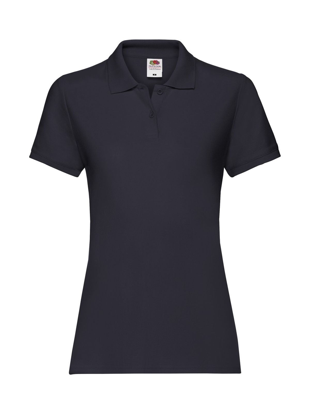 Premium Polo Damen Poloshirt – Fruit of the Loom – Farbe deep navy – individuell veredelbar