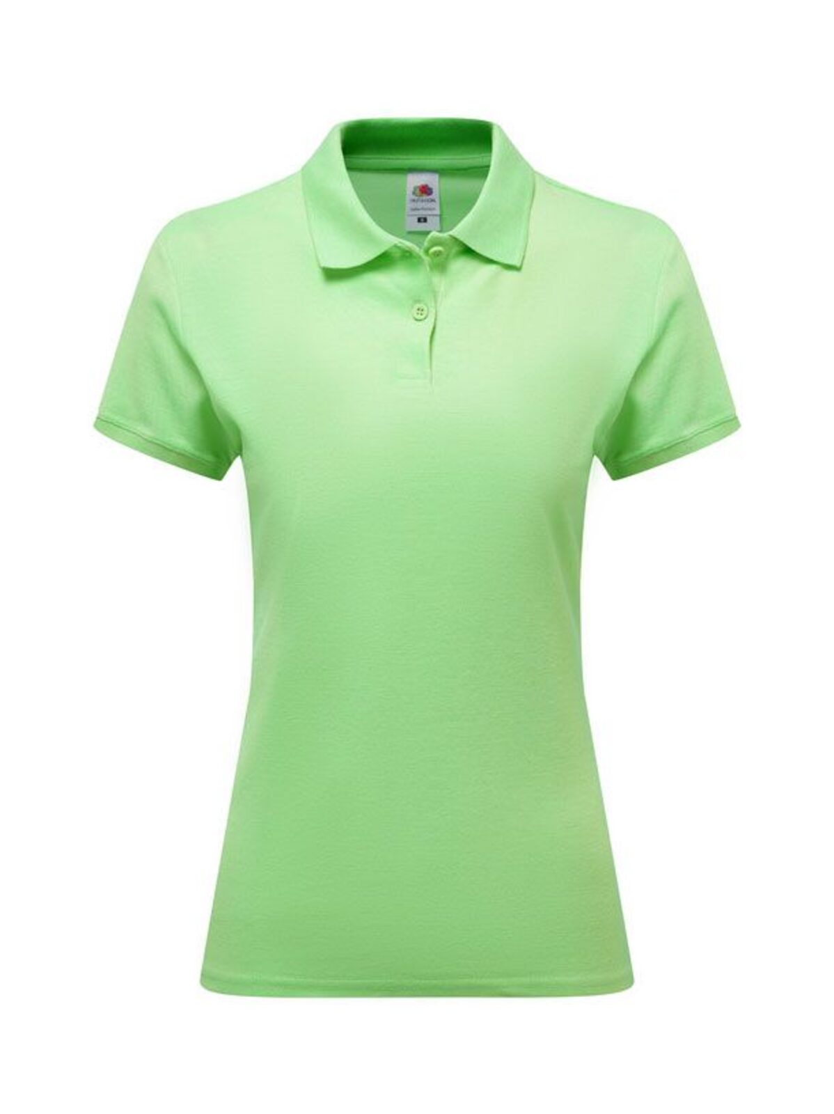 Premium Polo Damen Poloshirt – Fruit of the Loom – Farbe Neonmint – individuell veredelbar