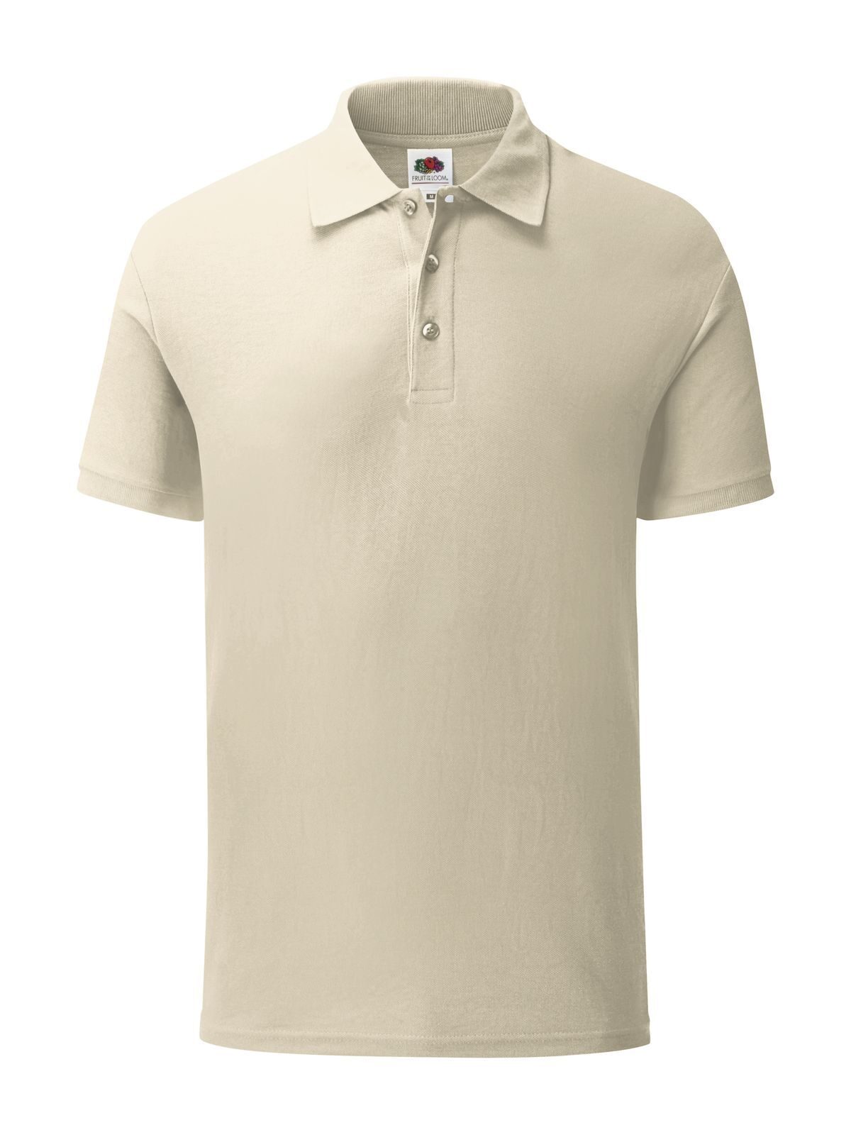 Iconic Polo Poloshirt – Fruit of the Loom – Farbe Natur – individuell veredelbar
