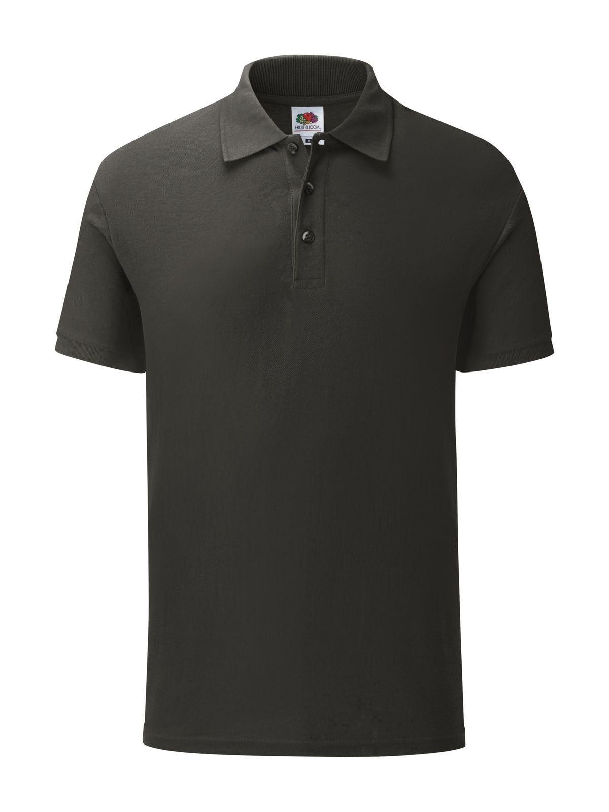 Iconic Polo Poloshirt – Fruit of the Loom – Farbe light graphite – individuell veredelbar
