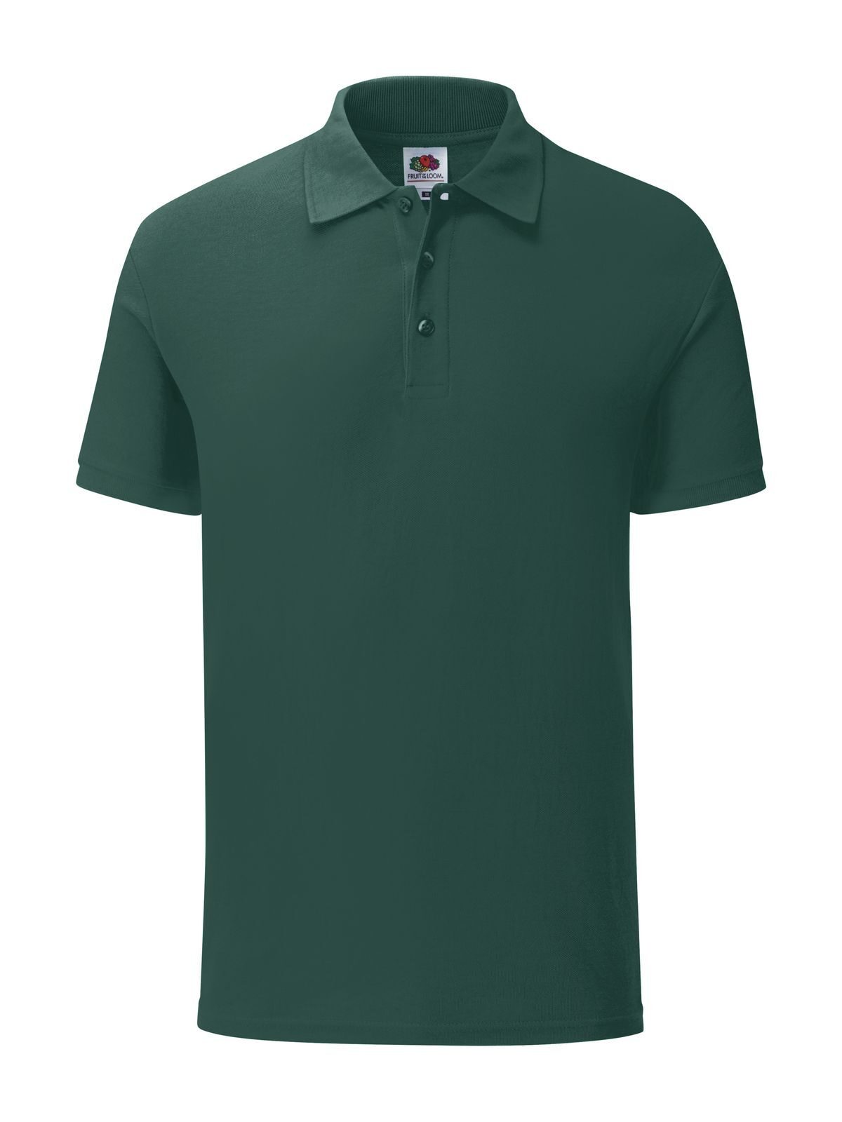 Iconic Polo Poloshirt – Fruit of the Loom – Farbe Waldgrün – individuell veredelbar