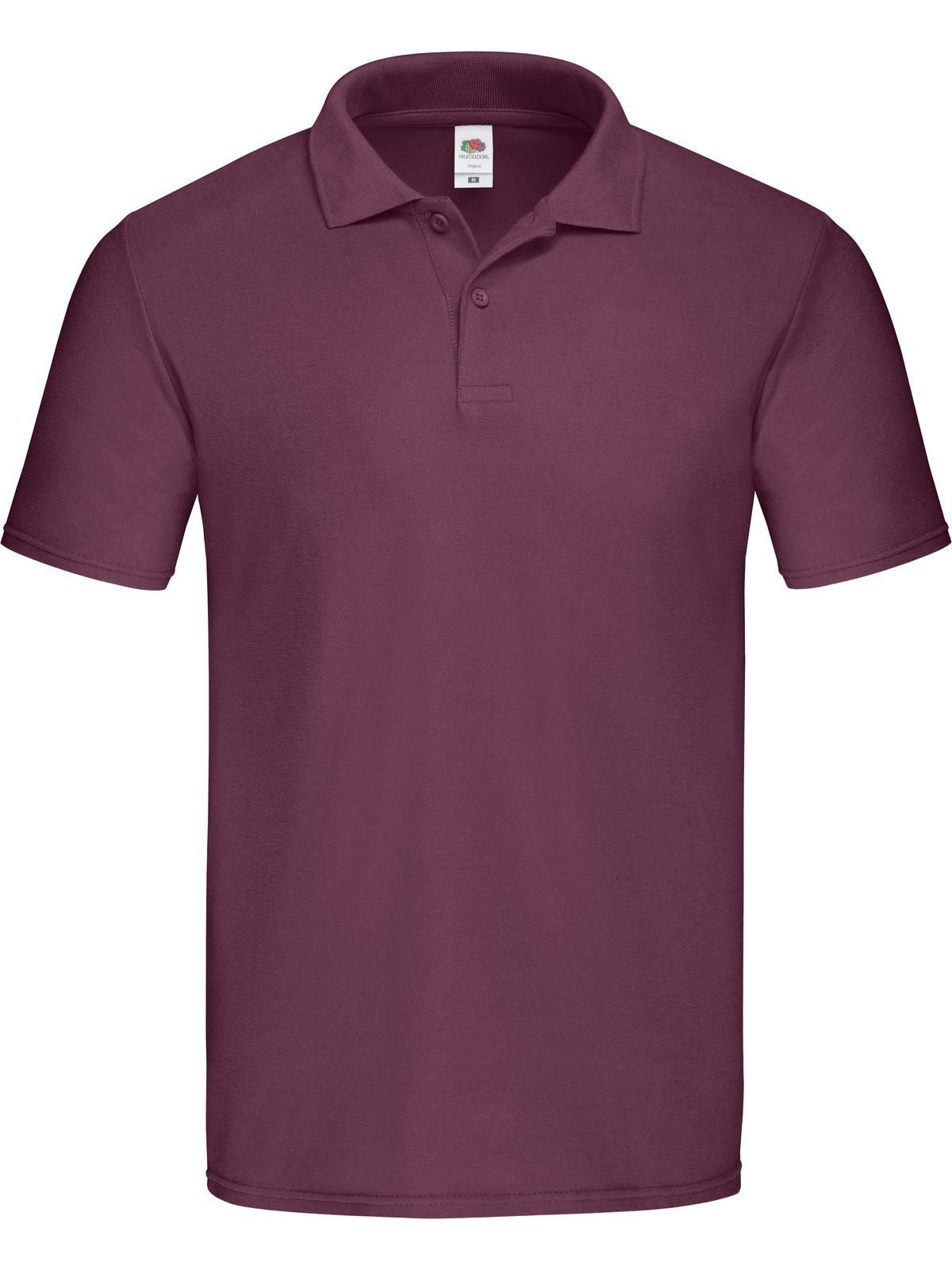 Original Polo Poloshirt – Fruit of the Loom – Farbe Burgundy – individuell veredelbar