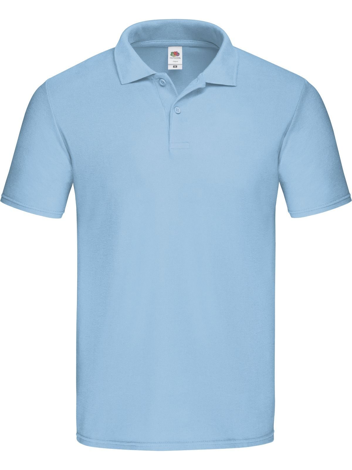 Original Polo Poloshirt – Fruit of the Loom – Farbe Hellblau – individuell veredelbar