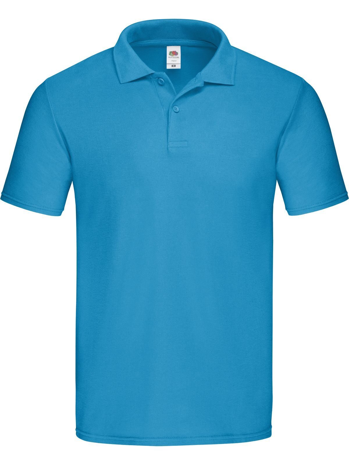 Original Polo Poloshirt – Fruit of the Loom – Farbe azure blue – individuell veredelbar
