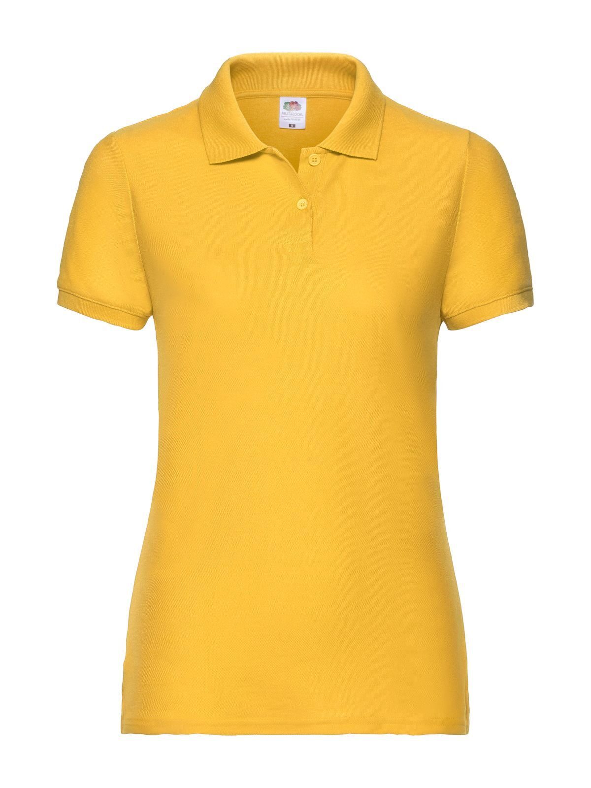 65/35 Polo Damen Poloshirt – Fruit of the Loom – Farbe sunflower – individuell veredelbar
