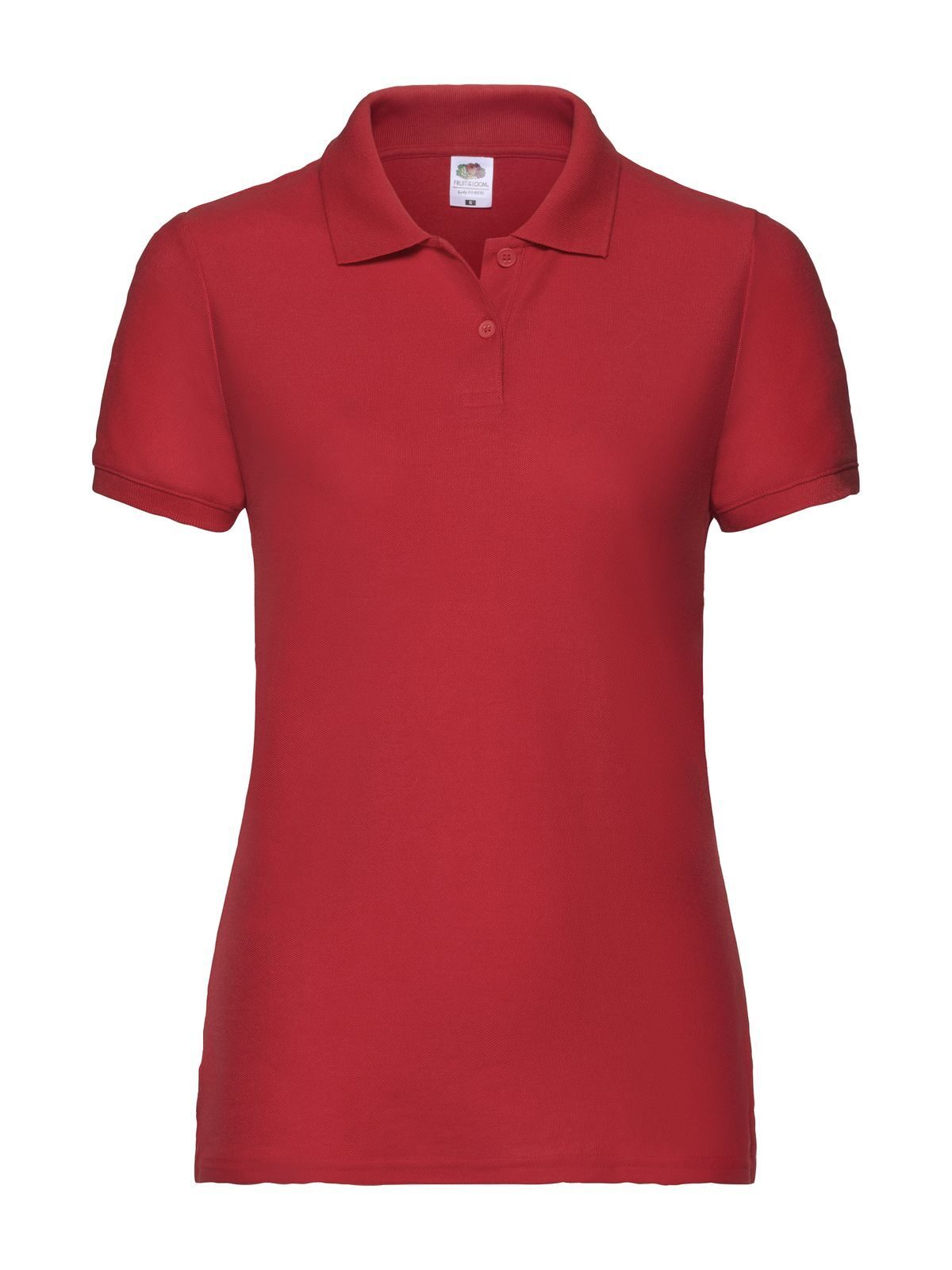 65/35 Polo Damen Poloshirt – Fruit of the Loom – Farbe Rot – individuell veredelbar