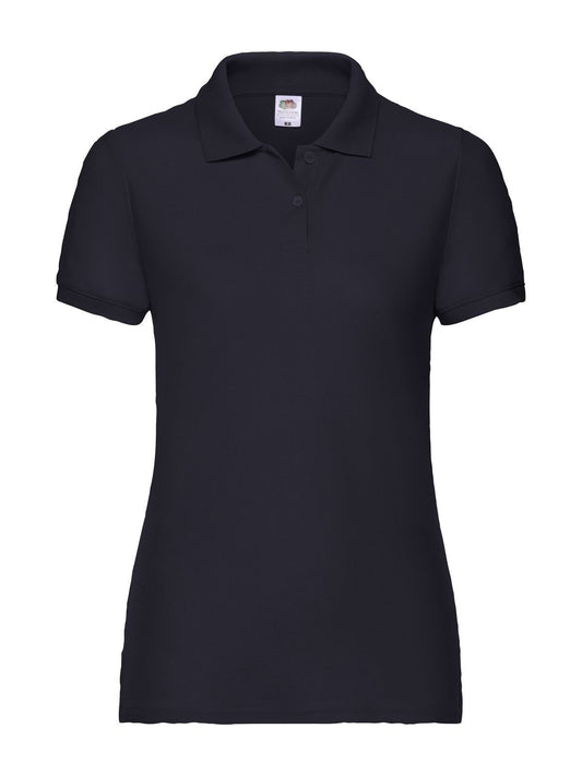 65/35 Polo Damen Poloshirt – Fruit of the Loom – Farbe deep navy – individuell veredelbar